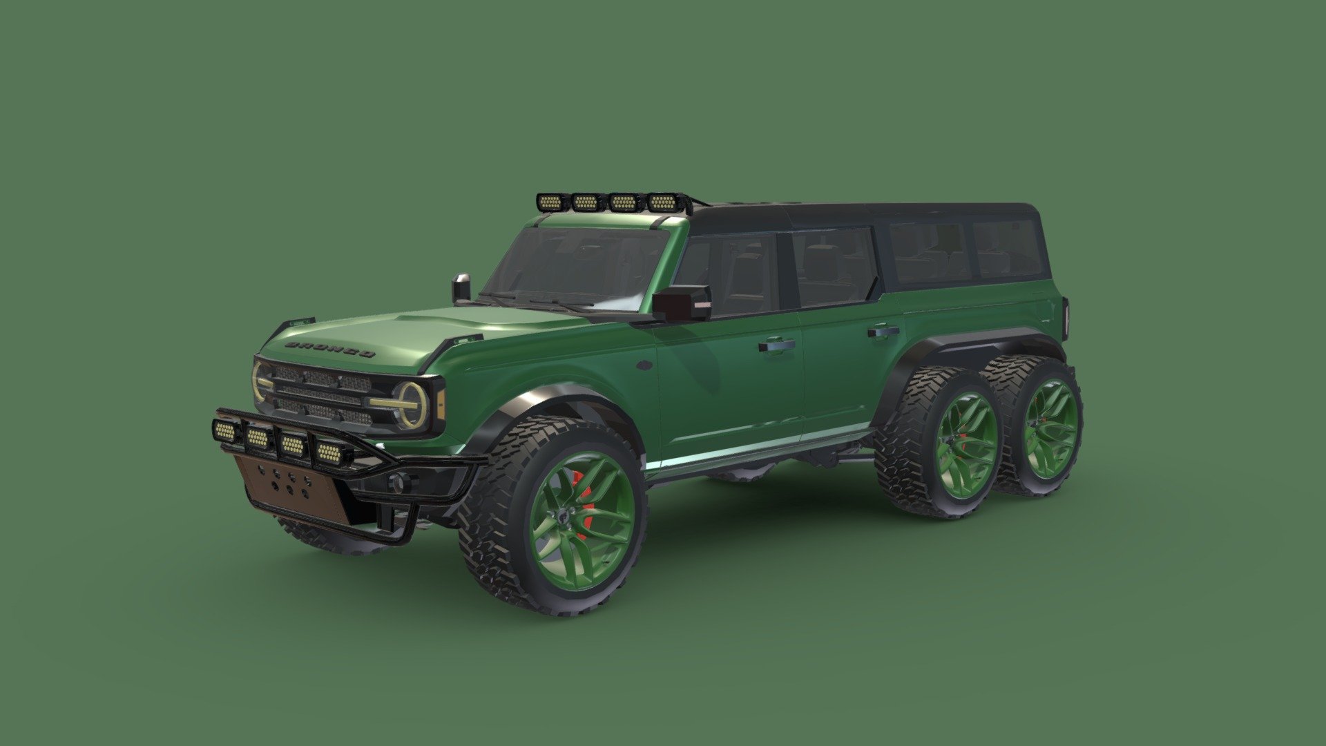 Ford Bronco 6x6 3d model