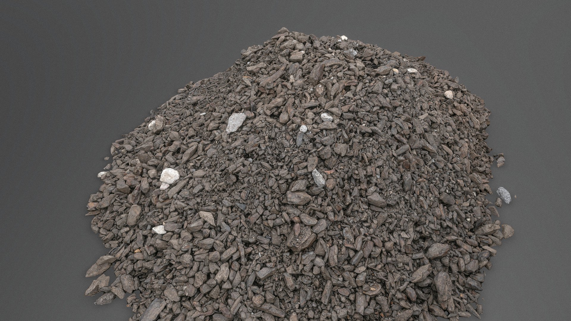 Slate stone pile 3d model