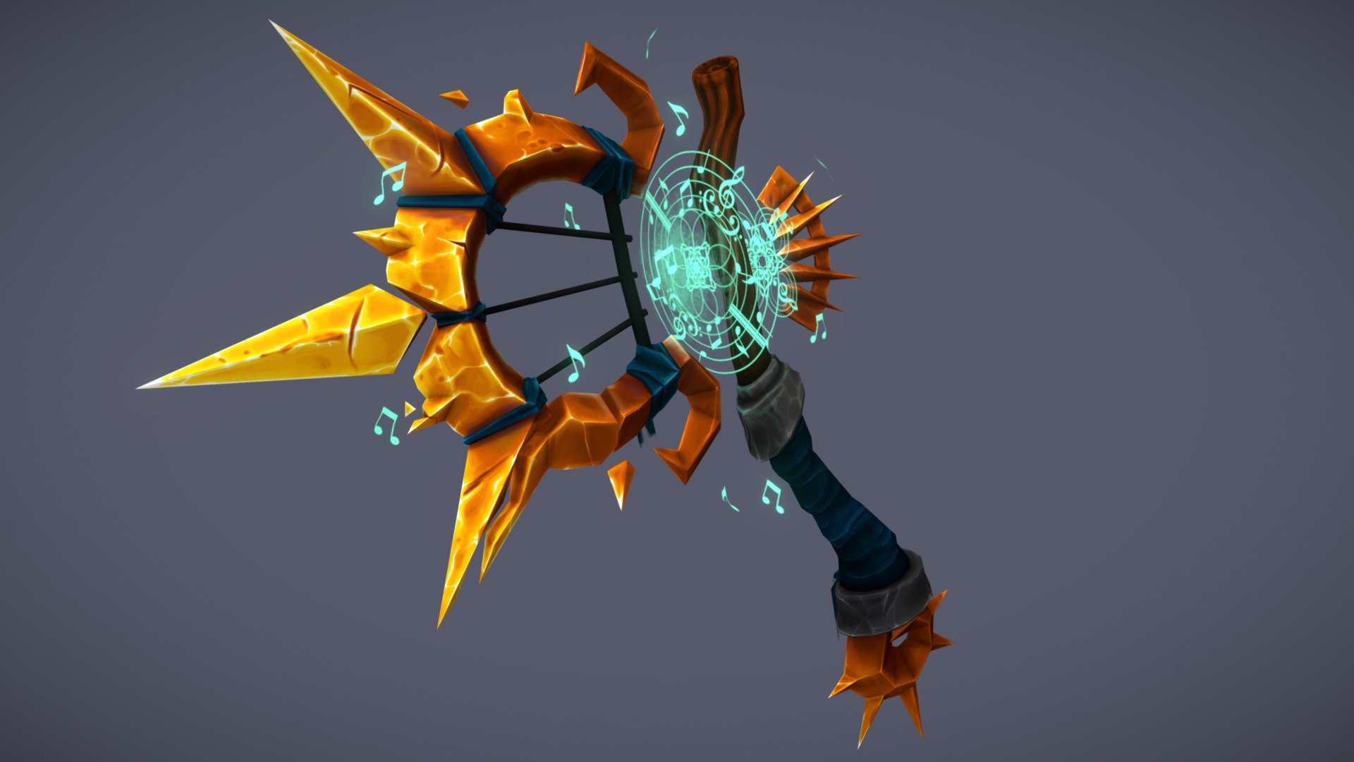 Lyre Axe 3d model