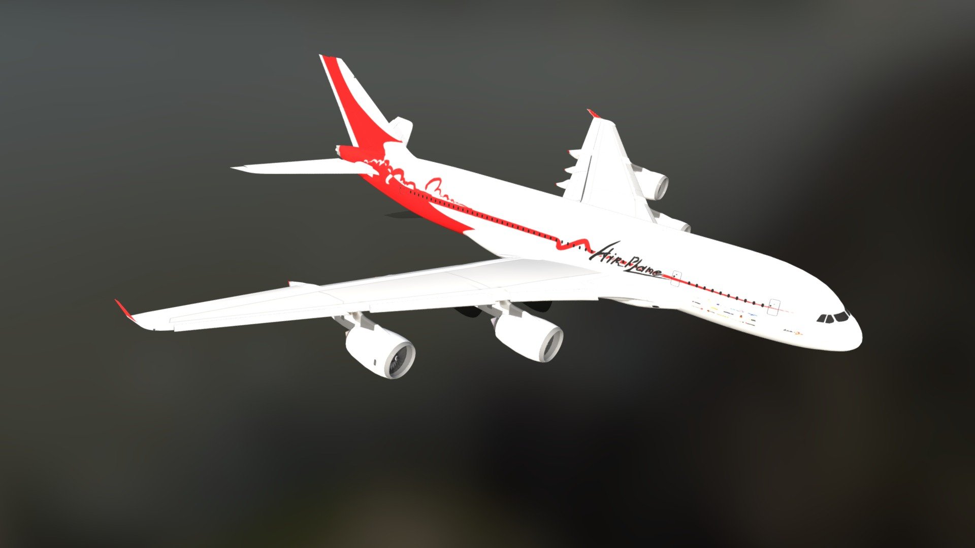 Boeing Aeroplane 3d model