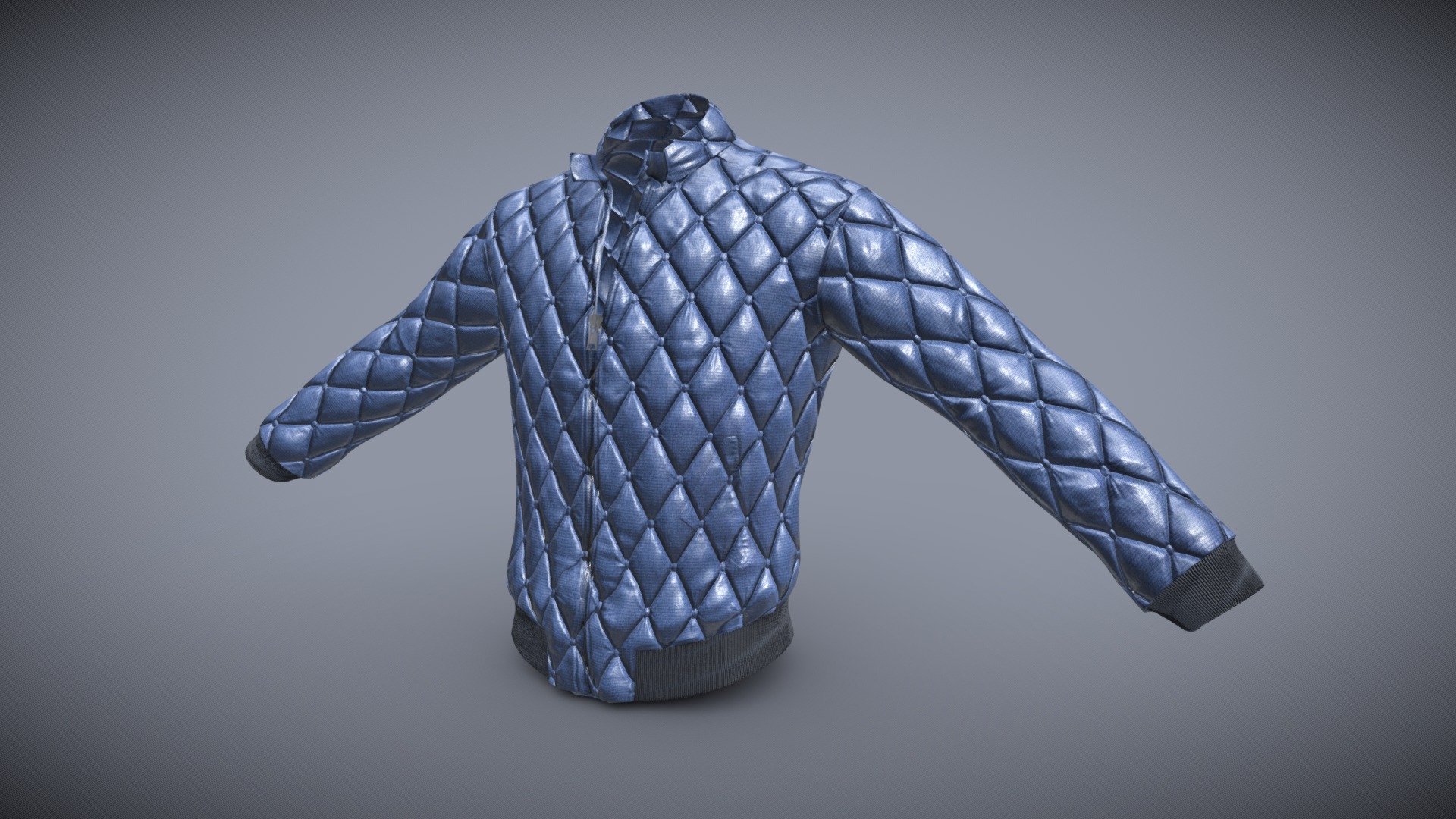 Quilted Puff Jacket 3d model