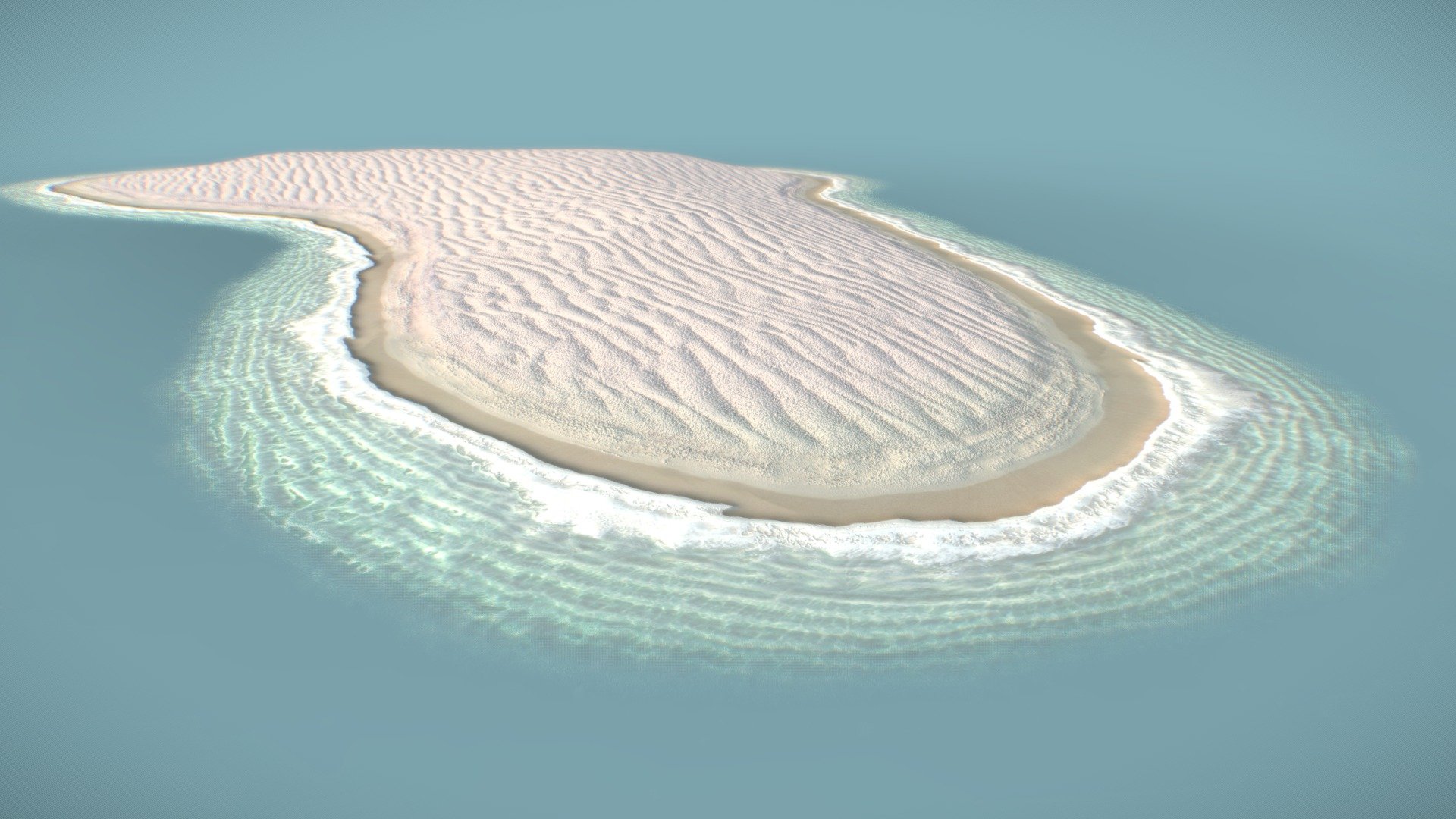 Tiny island 3d model