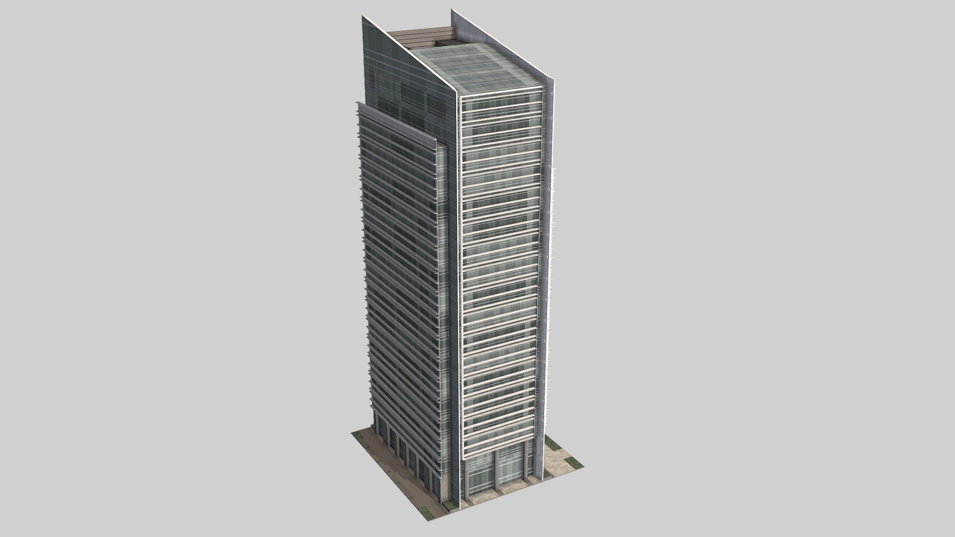 Marine Side Offices (cities:skylines Assets) 3d model