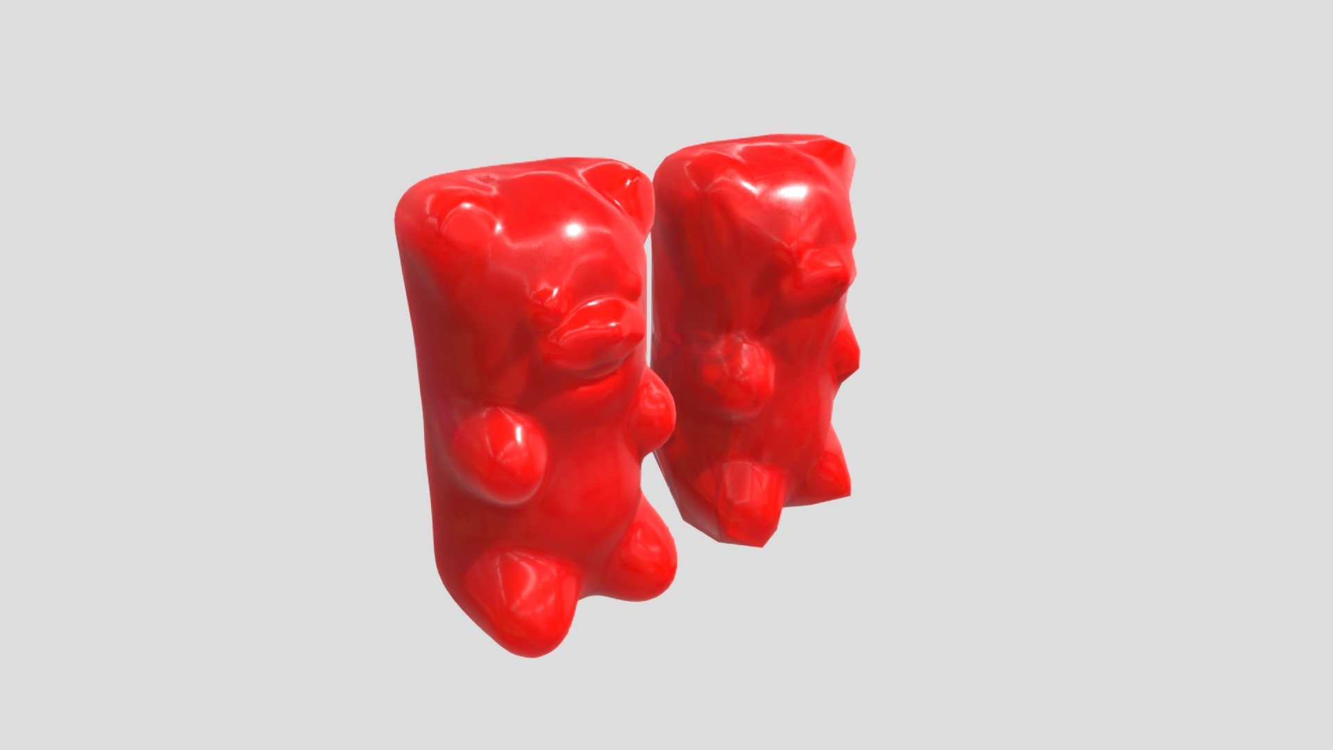 Gummy Bear 4K textures 3d model