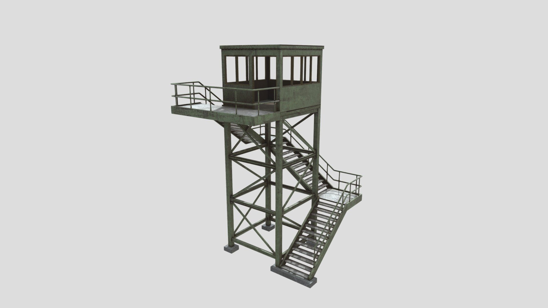 Military watchtower #1 3d model