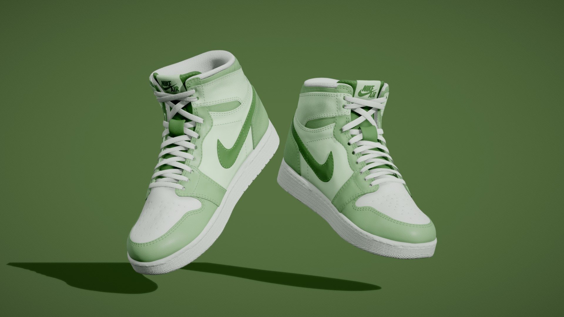 Air Jordan Nike shoes 3d model