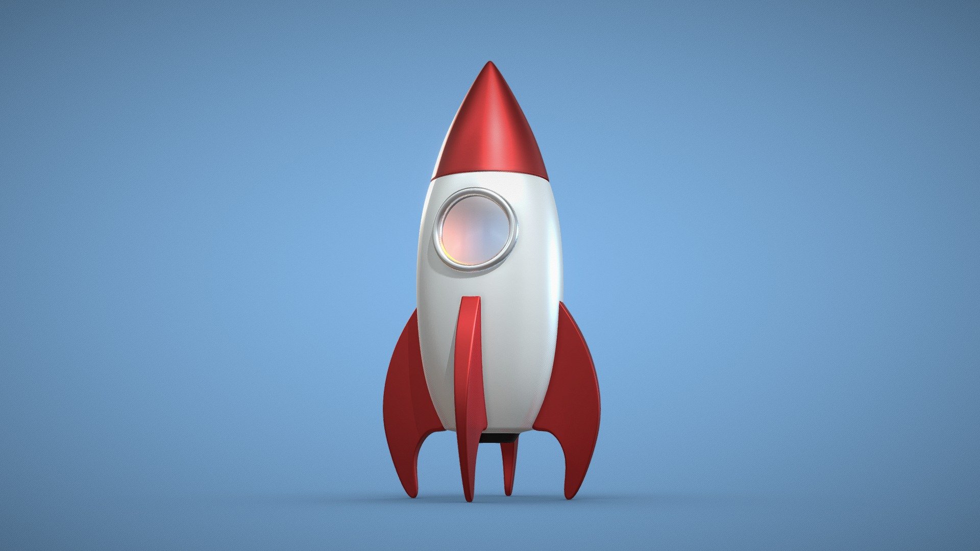 Rocket 🚀 Cartoon 3d model