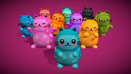 Cute Cartoon Cats