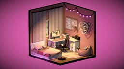 Gamer girls room