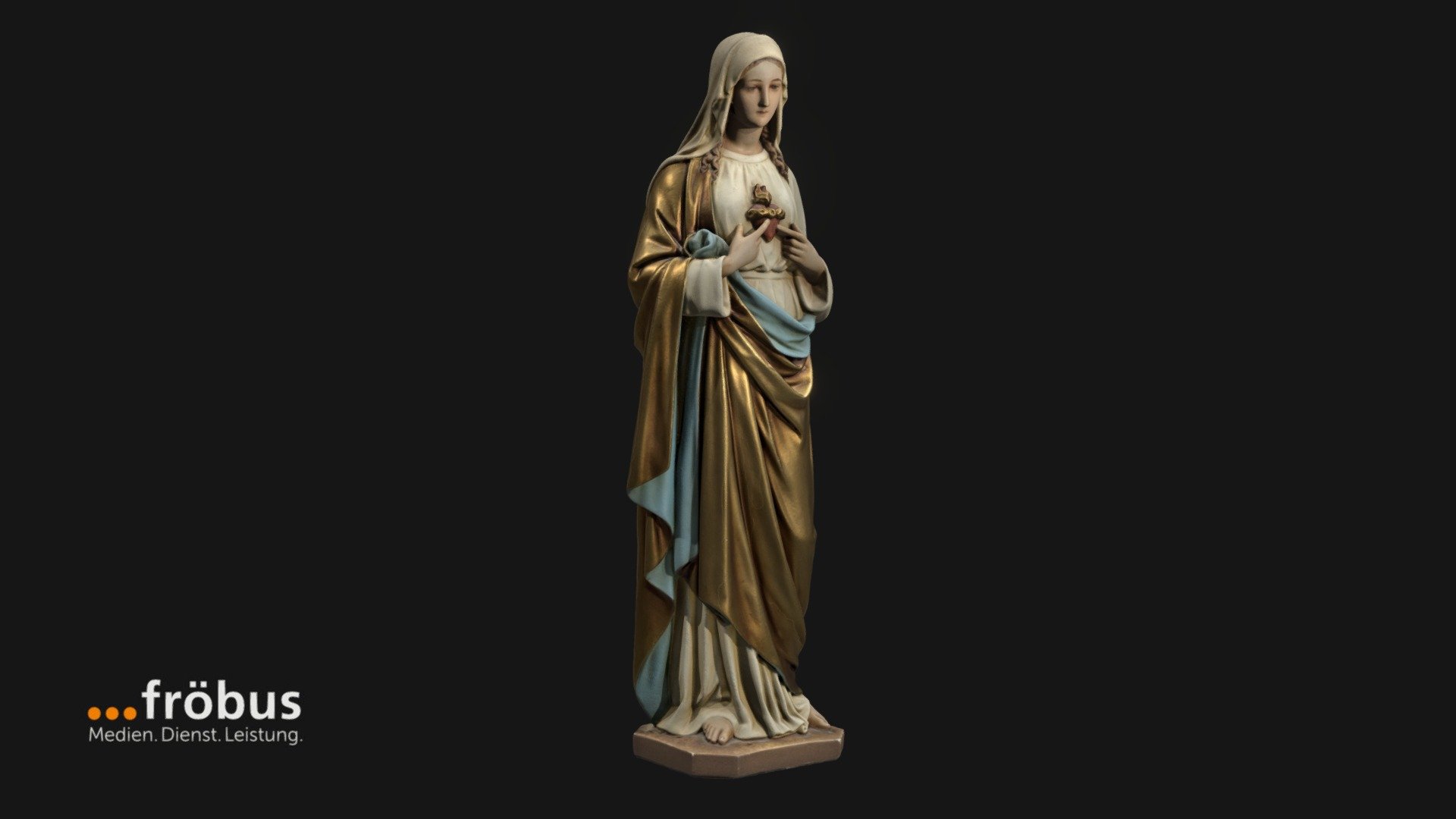 Madonna statue 3d model