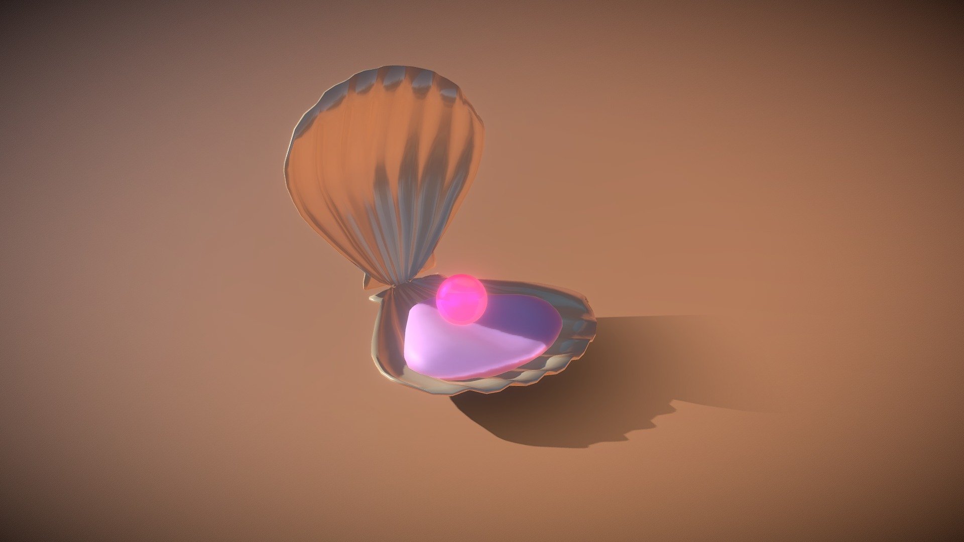 rounded shell 3d model