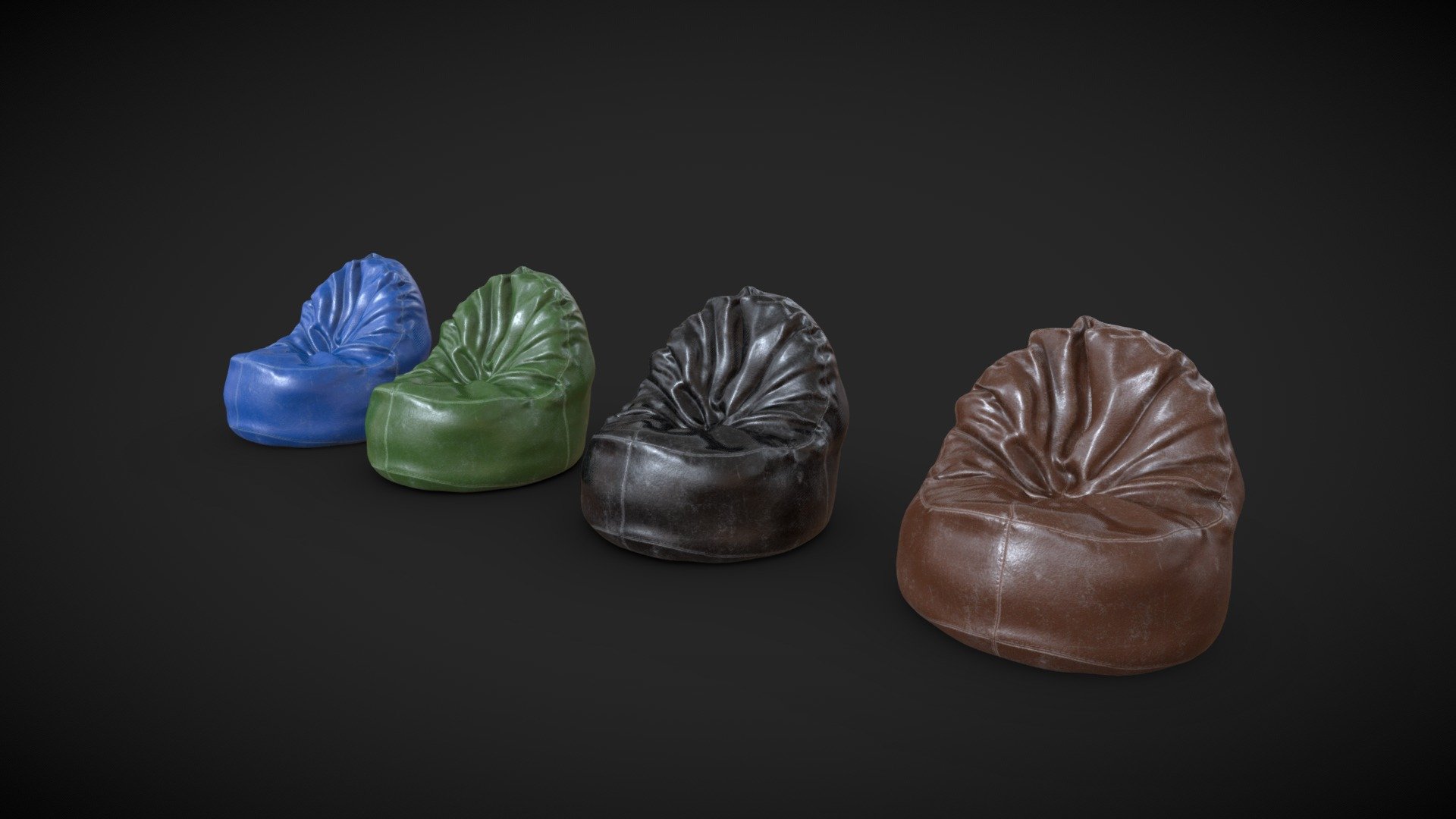 Bean Bags || VR Ready 3d model