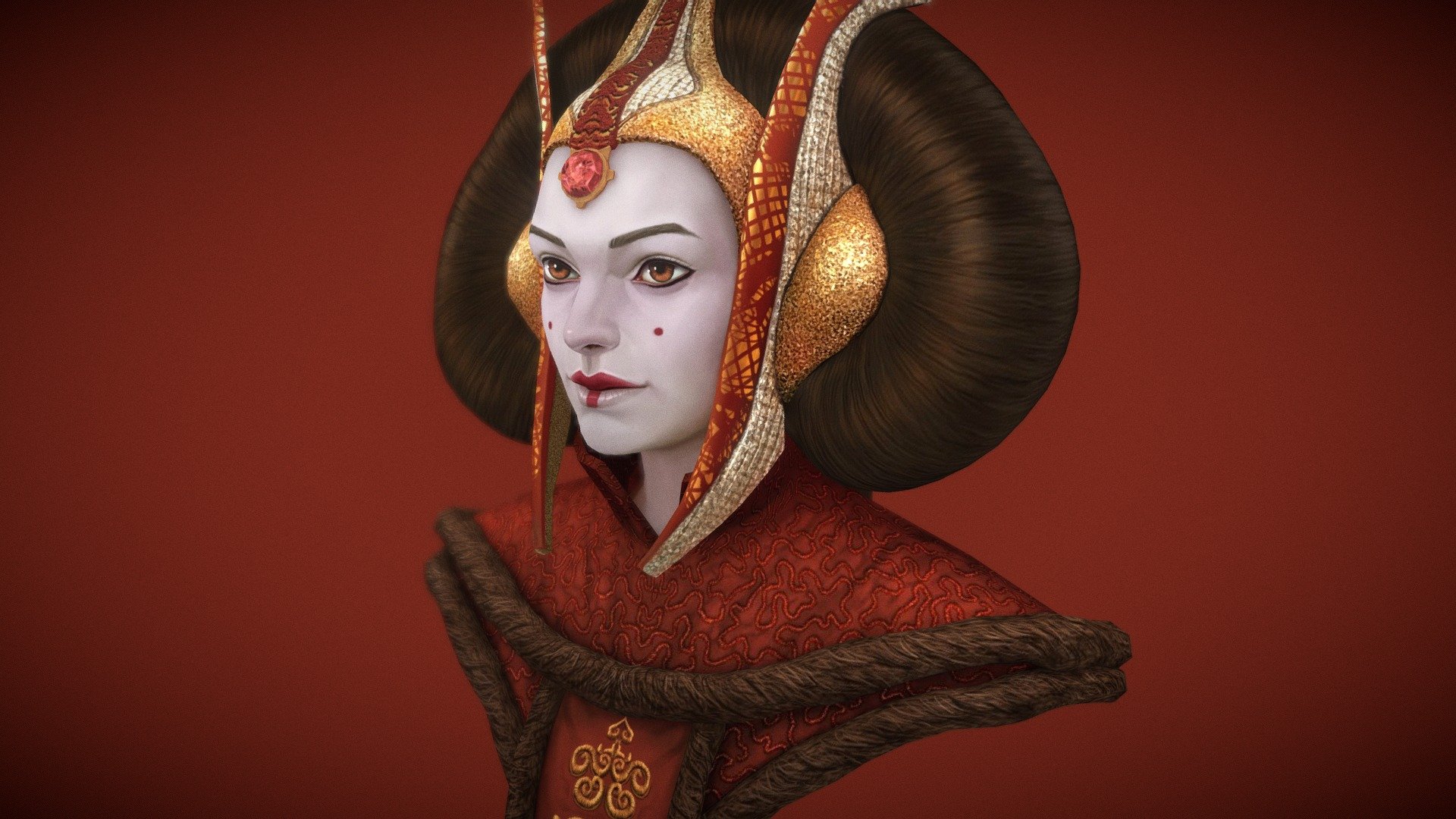 Queen Amidala 3d model