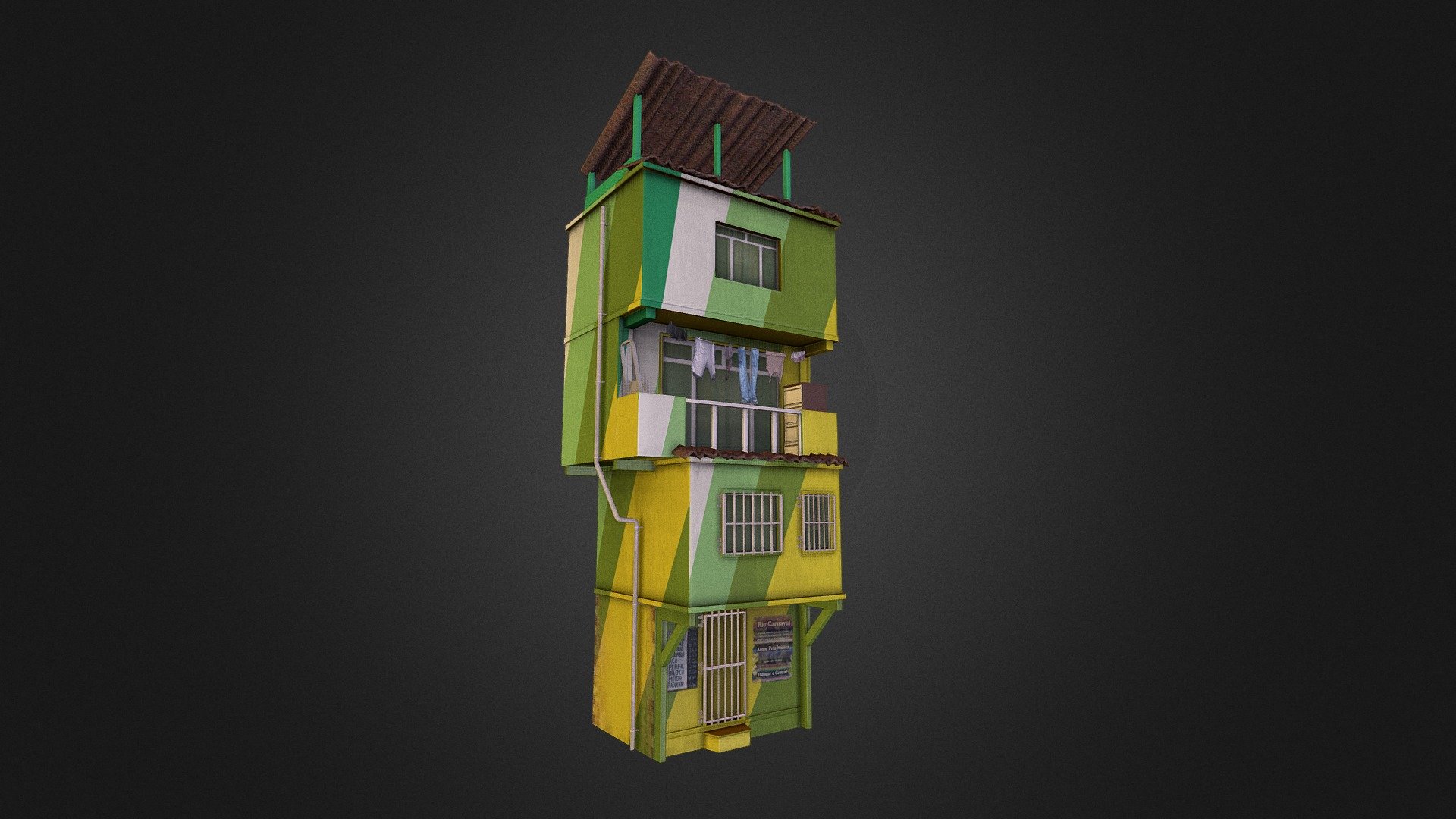 Slum 3d model