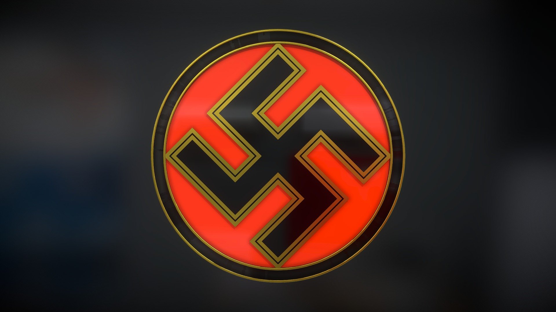 Swastika Pin 3d model