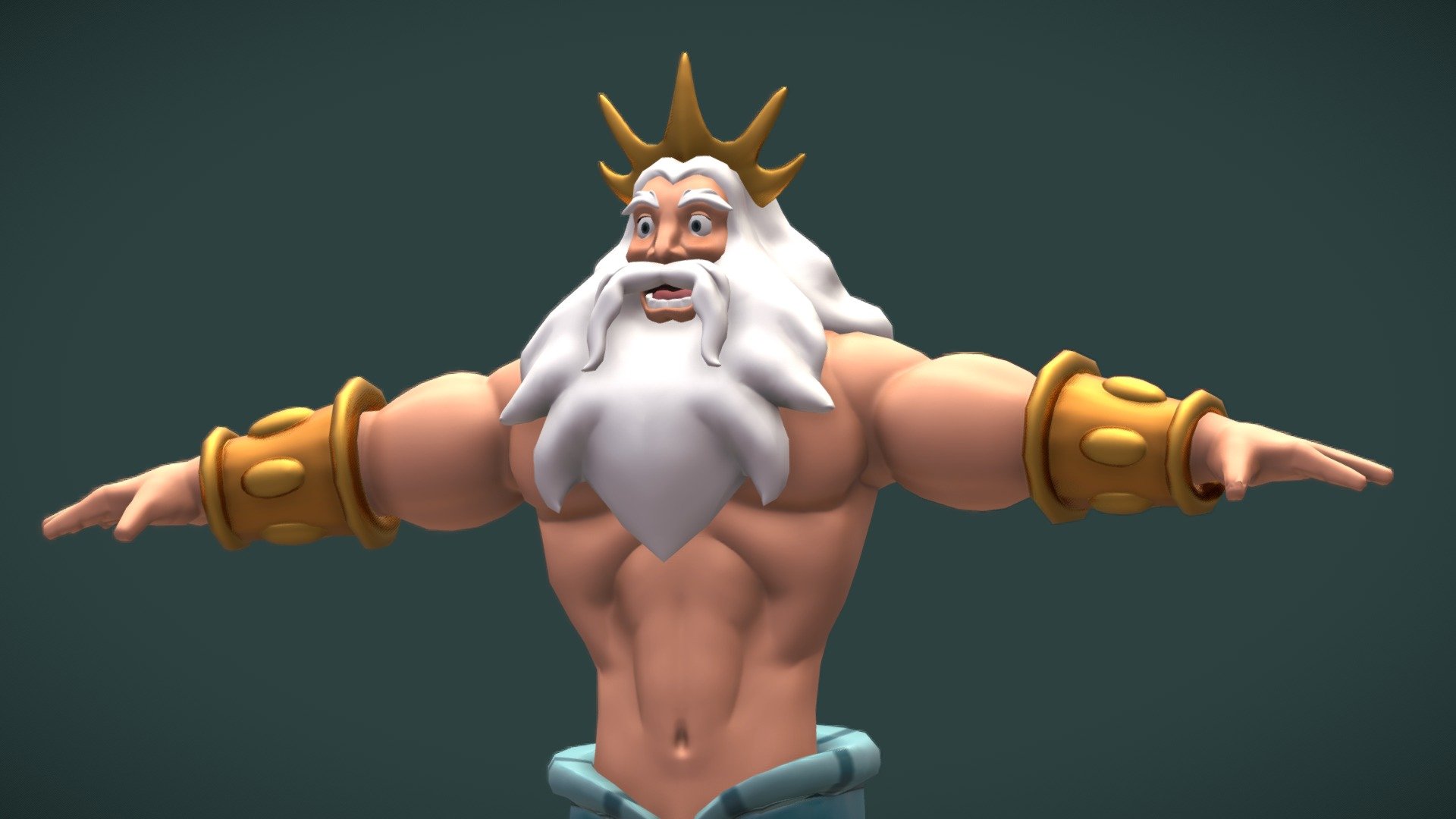 King Triton 3d model