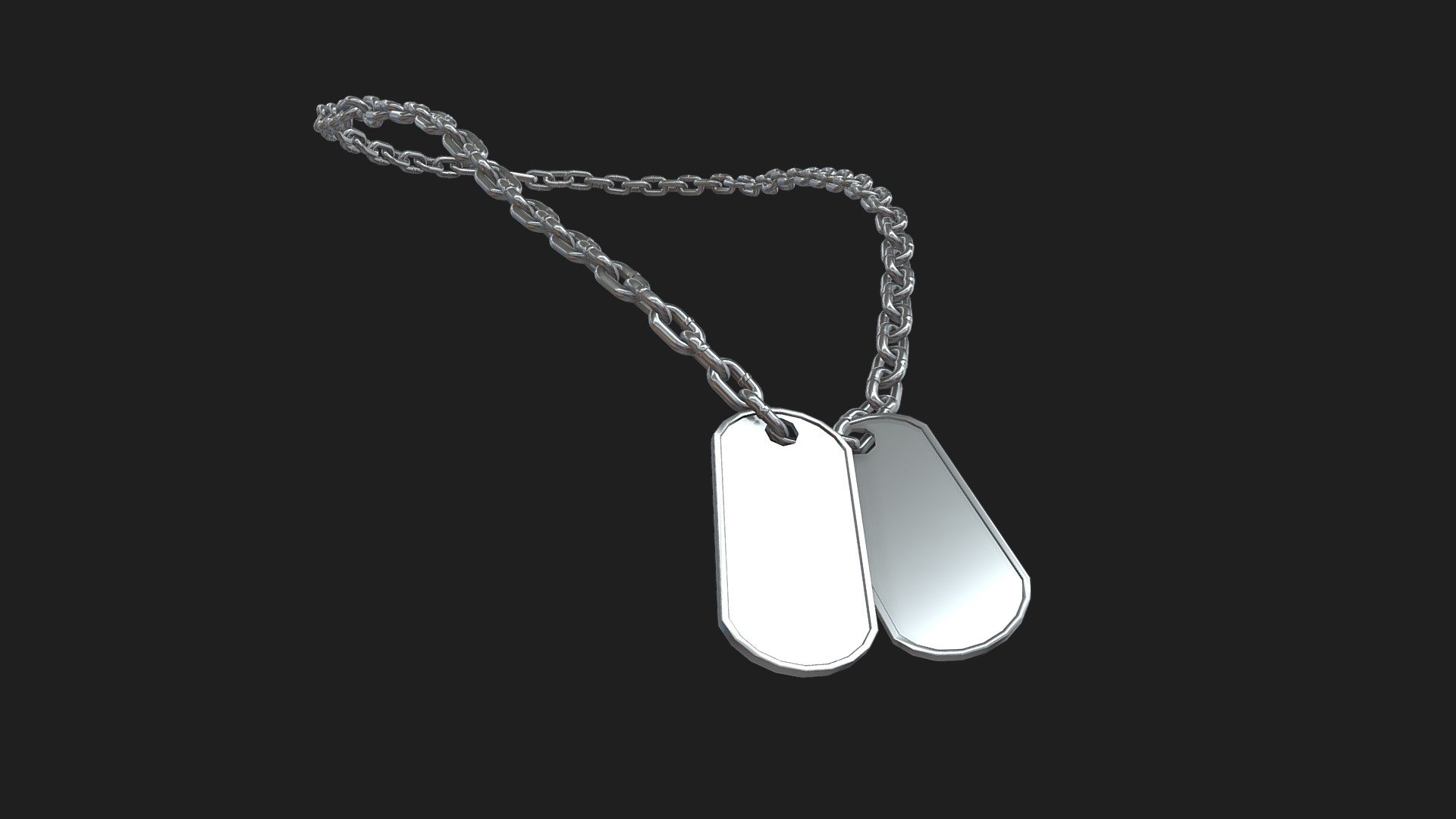 Military Necklace 3d model