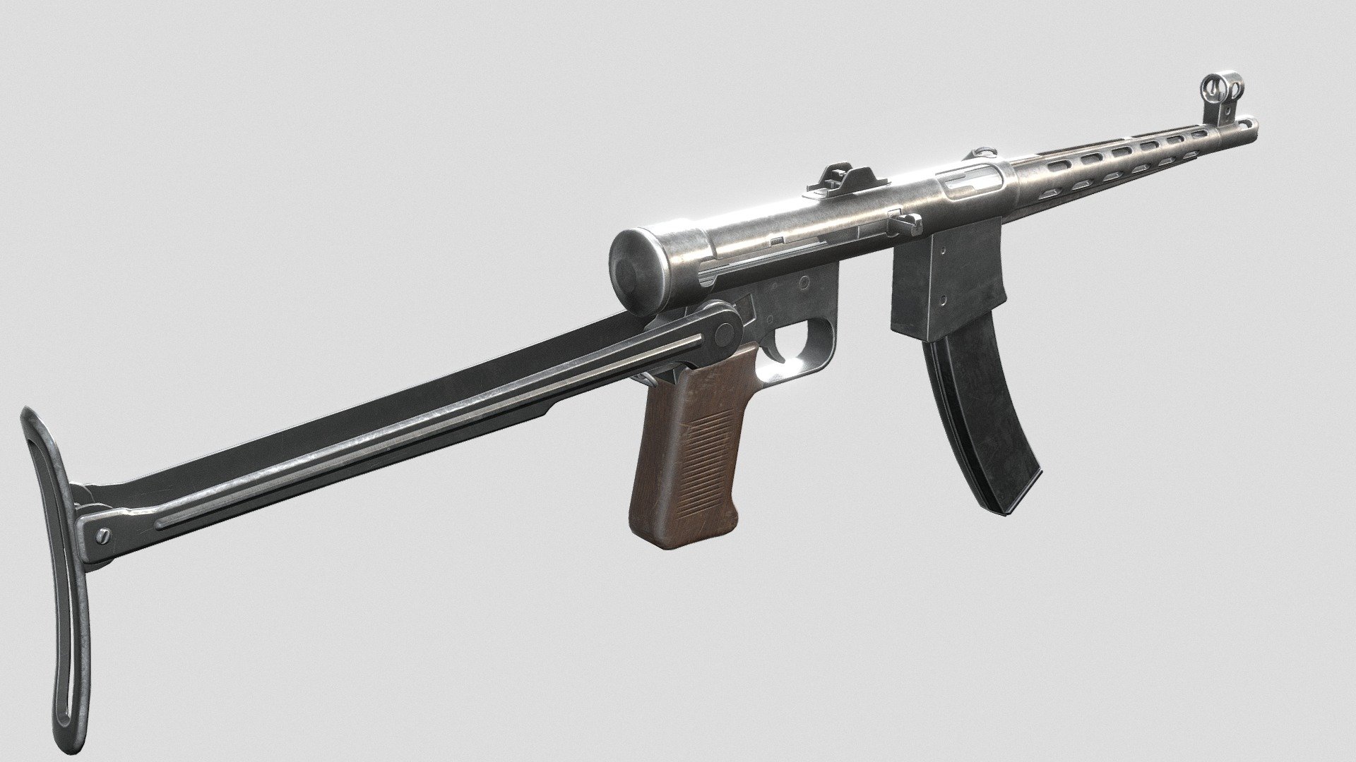 53M K1 Submachine Gun 3d model