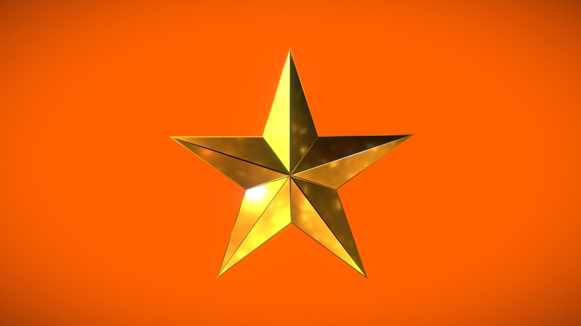 Christmas Holiday Time [ Gold Star ] 3d model