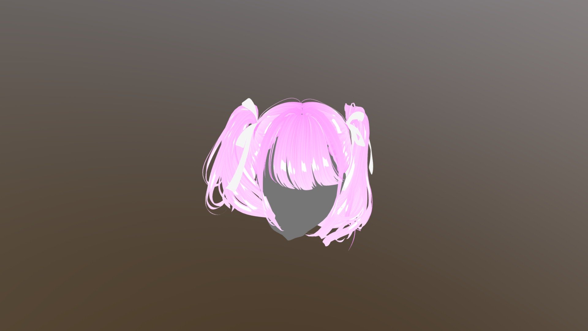 Anime Hairstyle 3d model