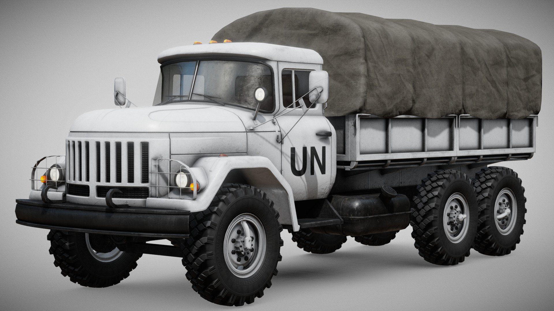 UN Supply Truck 3d model