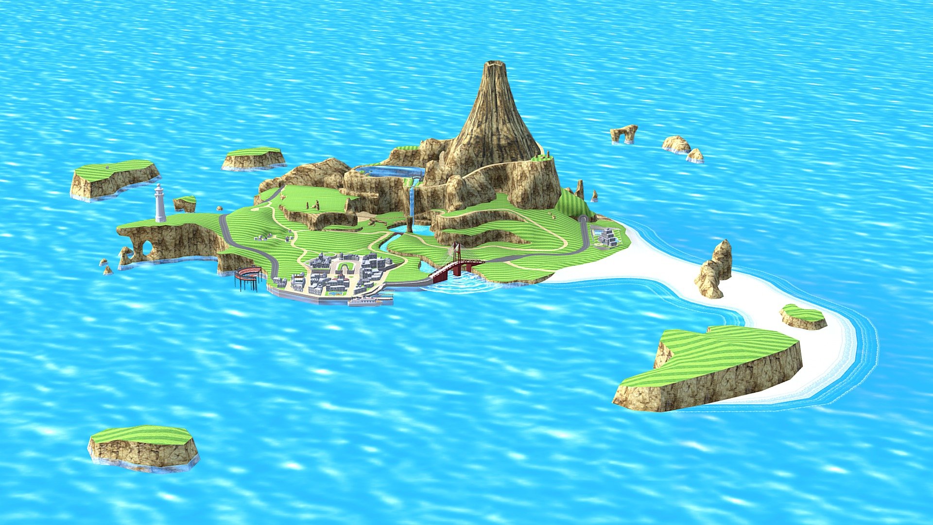 Wuhu Island 3d model