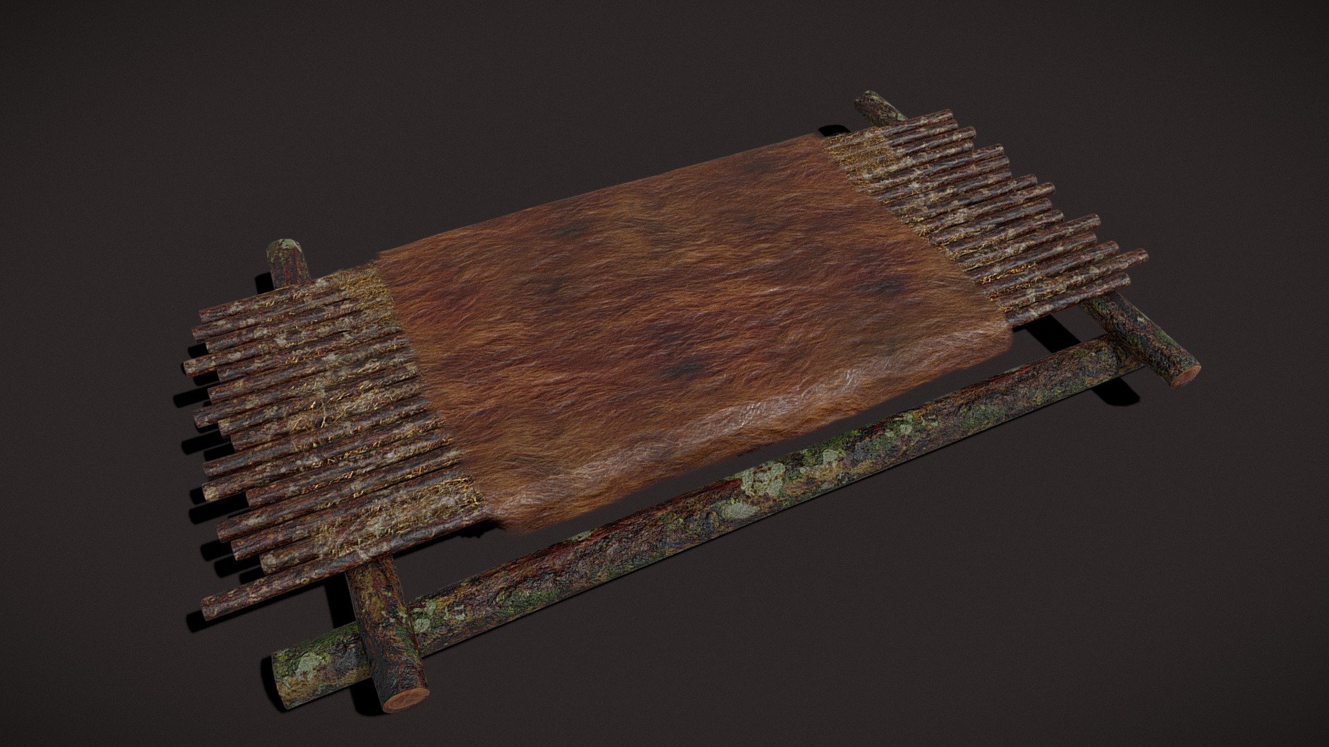 Medieval_Floor_Bed 3d model