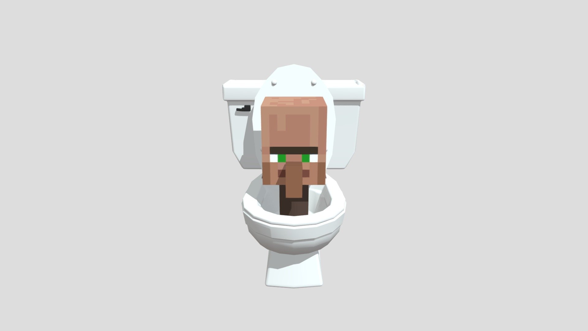 Skibidi Toilet Minecraft 3d model