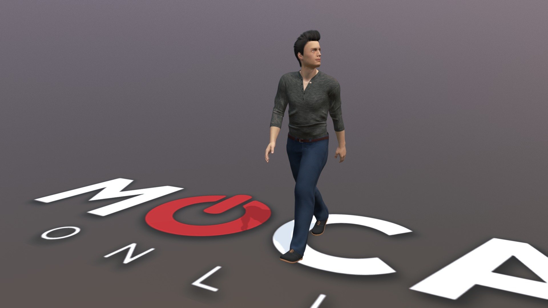 Daz3D Walks Animation 3d model