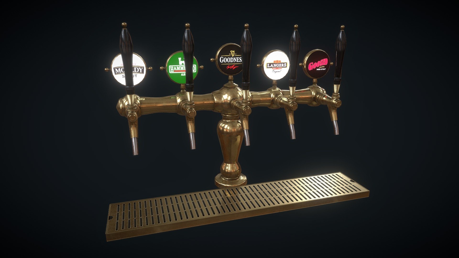 Beer Taps 3d model