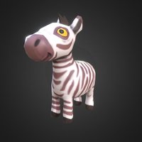 3D Toon Zebra Animated for ABC for Kids