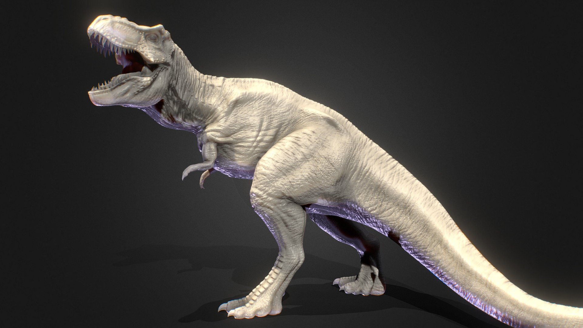 T-rex Jurassic park REXY (Fan art) 2 3d model