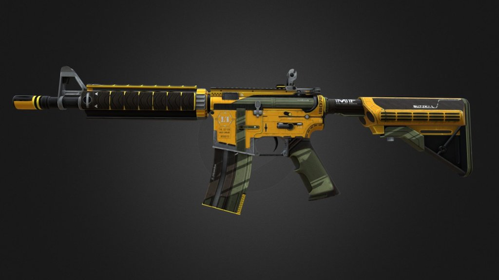 M4A4 | Buzz Kill 3d model