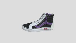 Vans Sk8-Hi Reissue Cap 黑紫色_VN0A3WM15F5