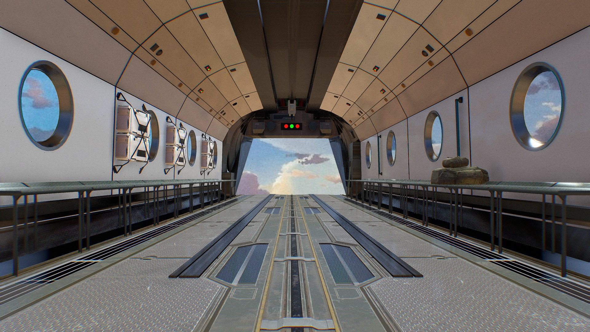 Aircraft Cabin 3d model