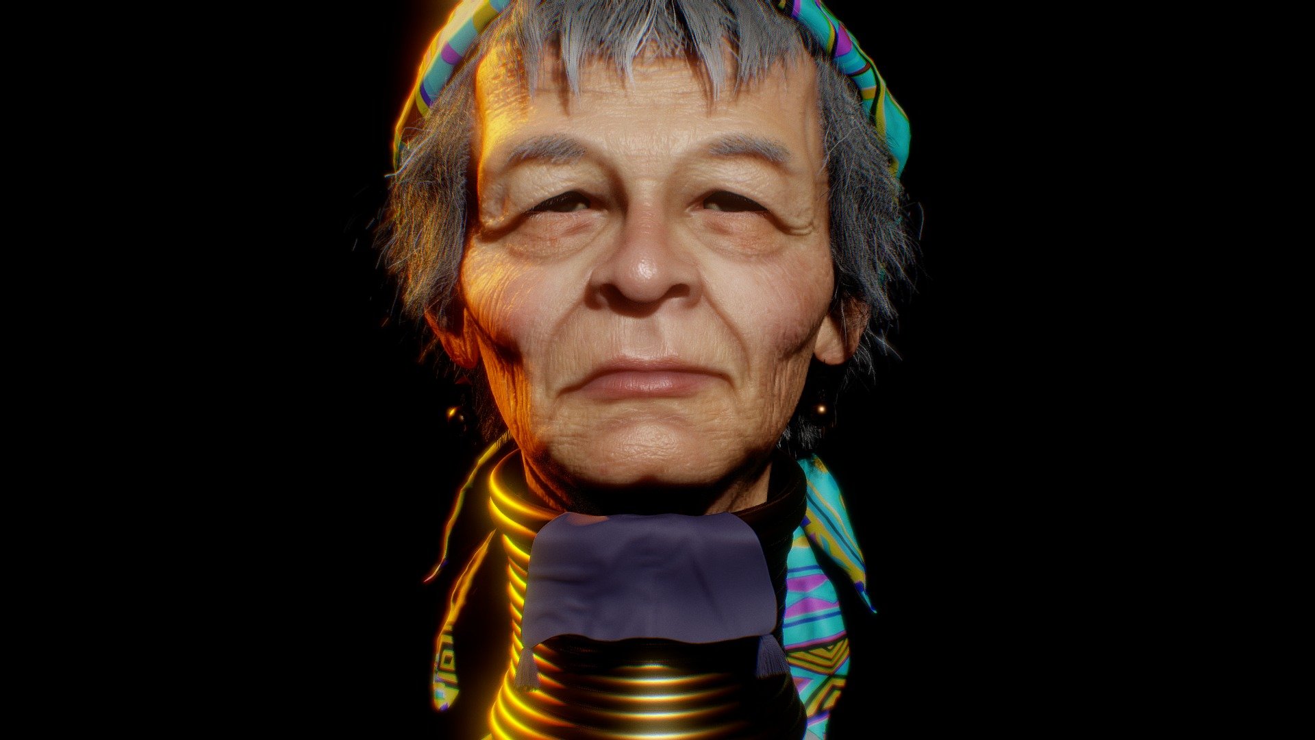 Kayan Tribe Woman 3d model