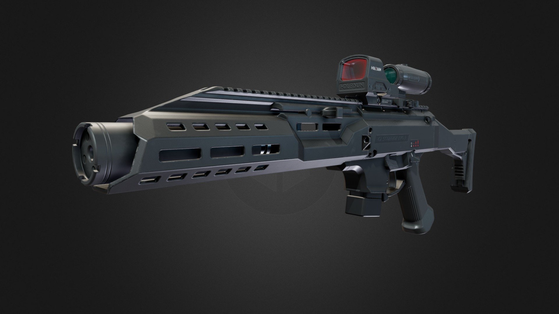 CZ Scorpion EVO 3 Long 3d model