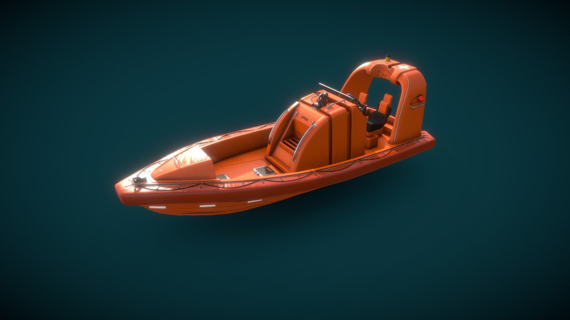 Fast Rescue Craft Mako 655 3d model