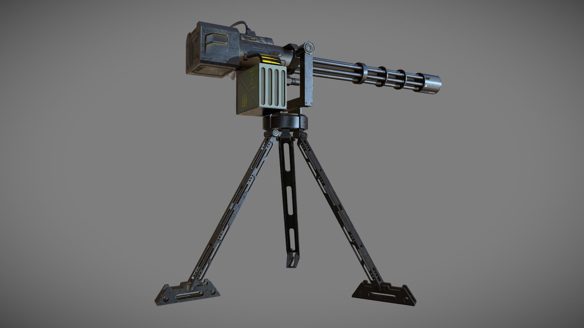 Minigun Turret 3d model