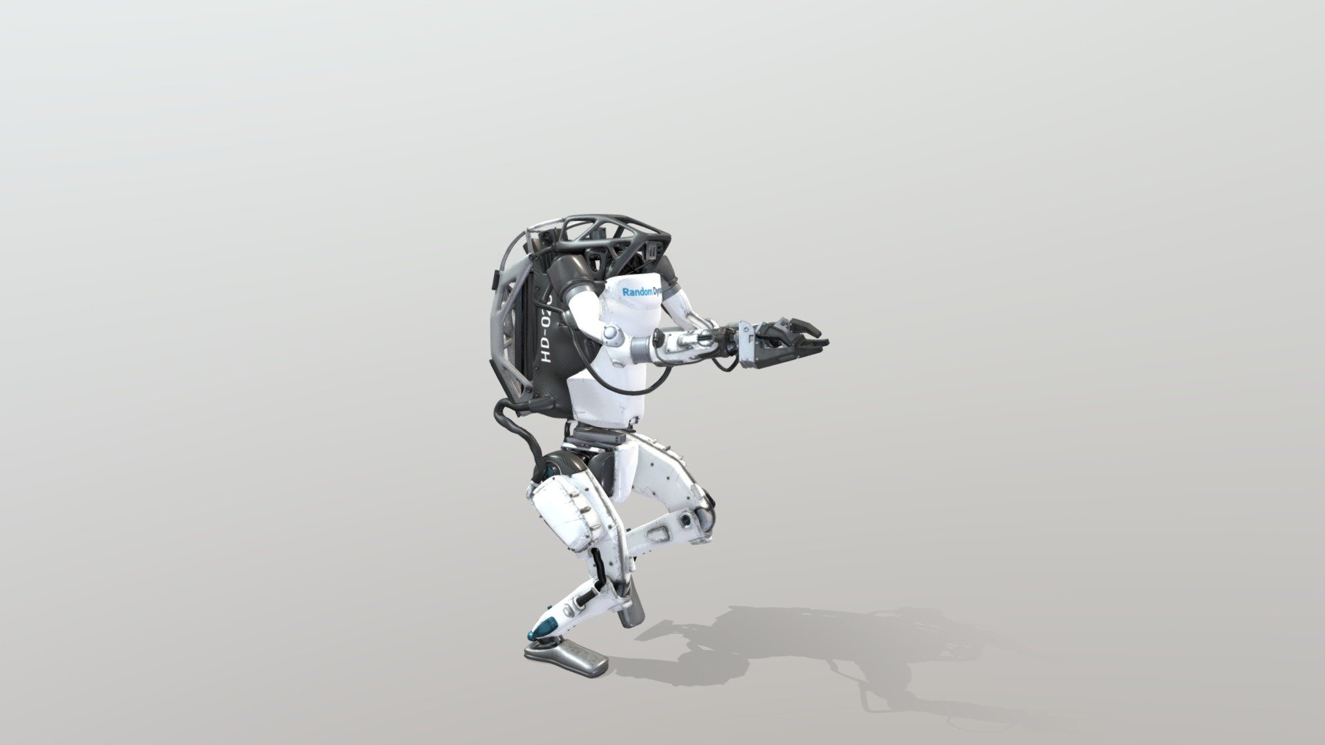 Robot Random Dynamics animated 2023. 3d model