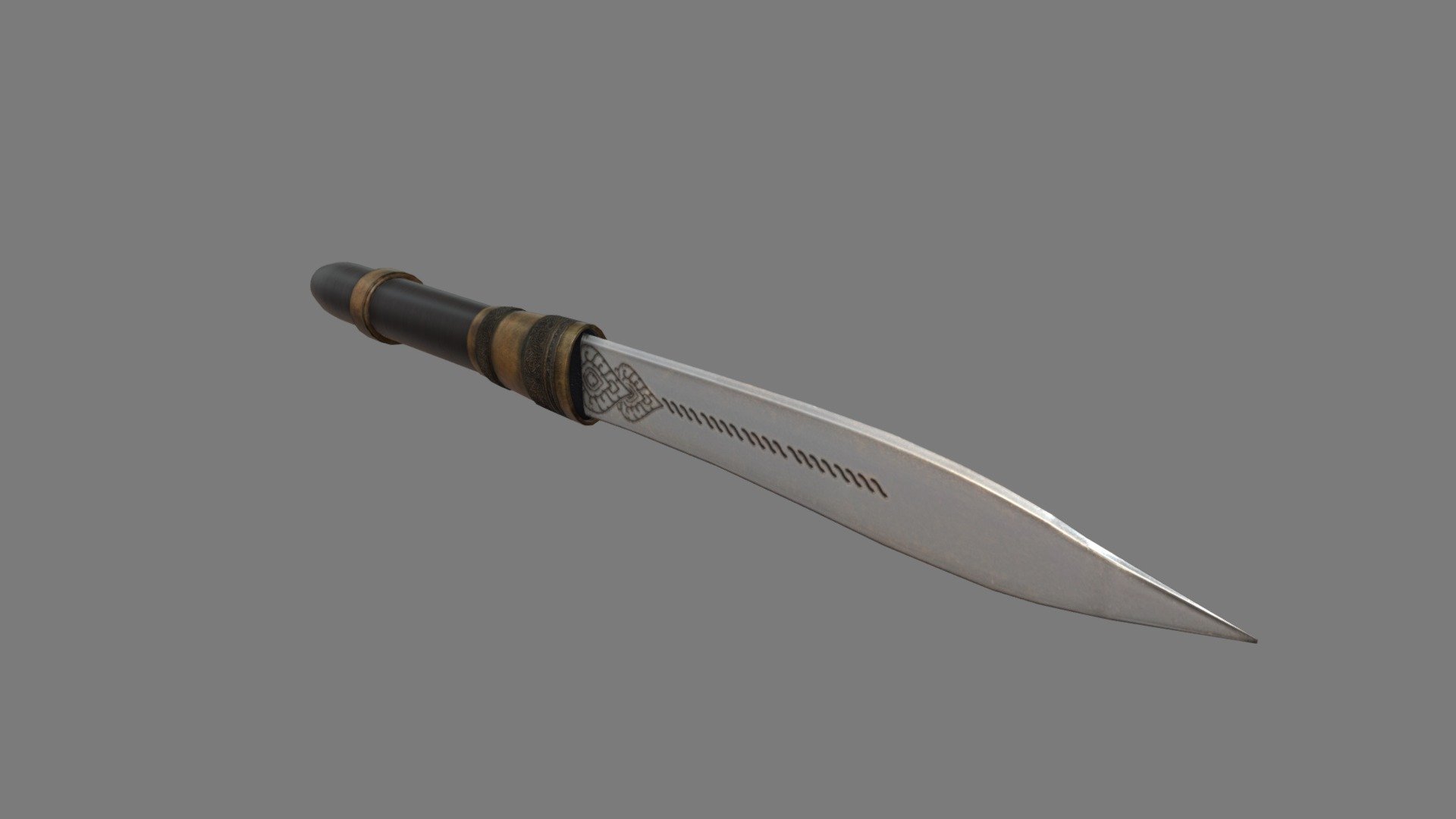 Thai Knife 3d model