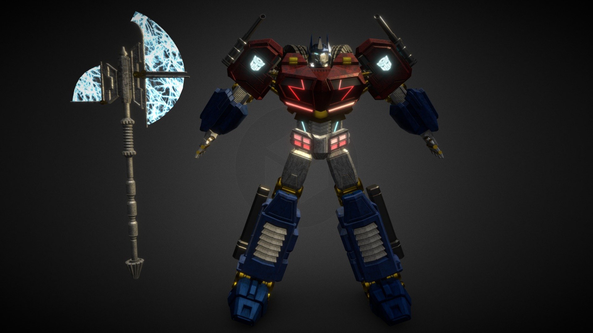 Optimus Prime A Post 3d model