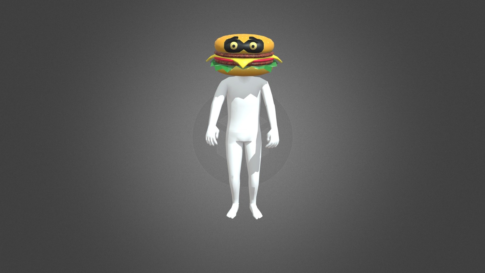 Burger Head 3d model