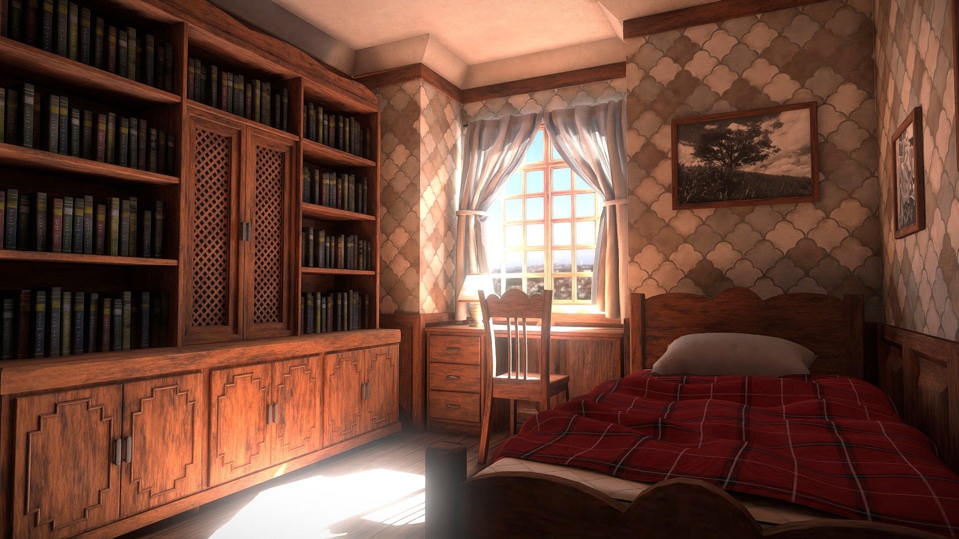 Old Bedroom 3d model