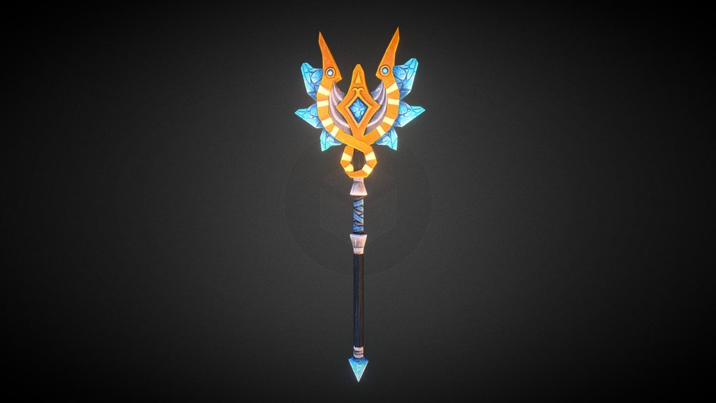 Dota2 Skywrath Weapon 3d model