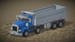 Voxel Dumper Truck With Animation