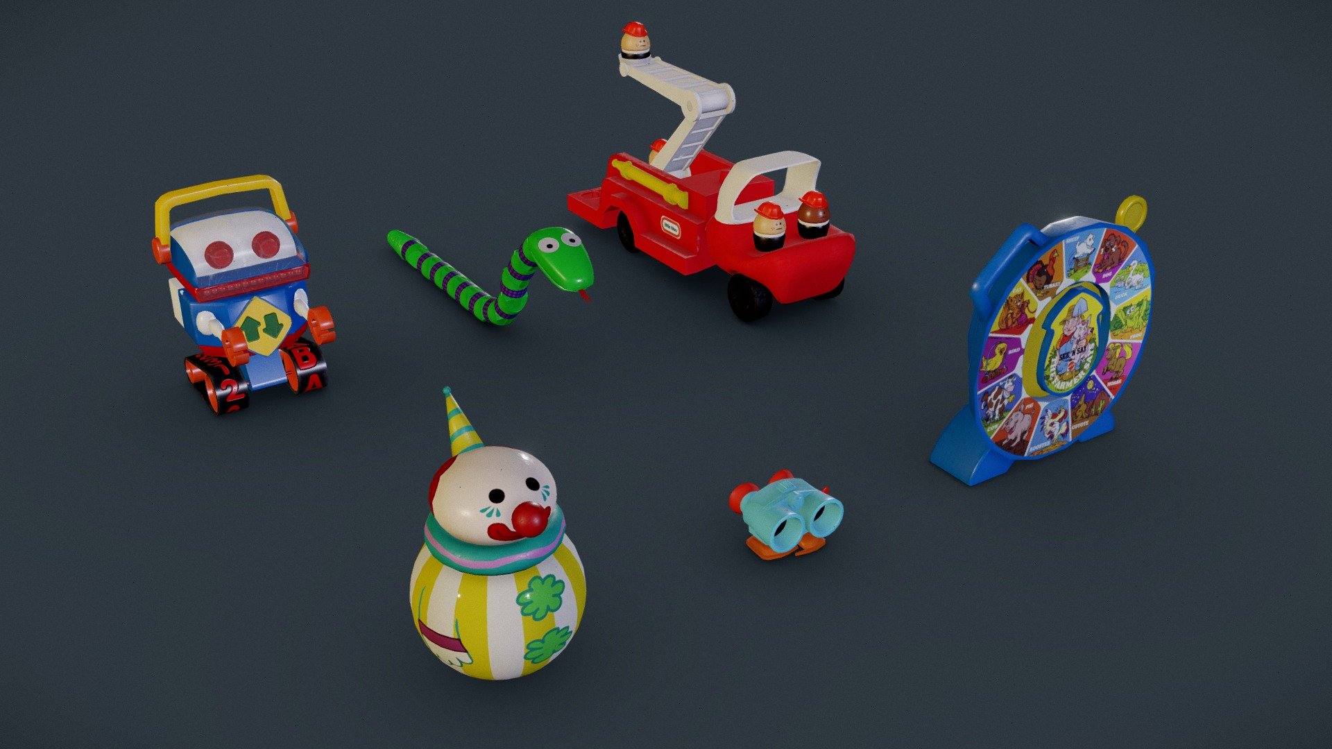 Andys toys pack 1 3d model