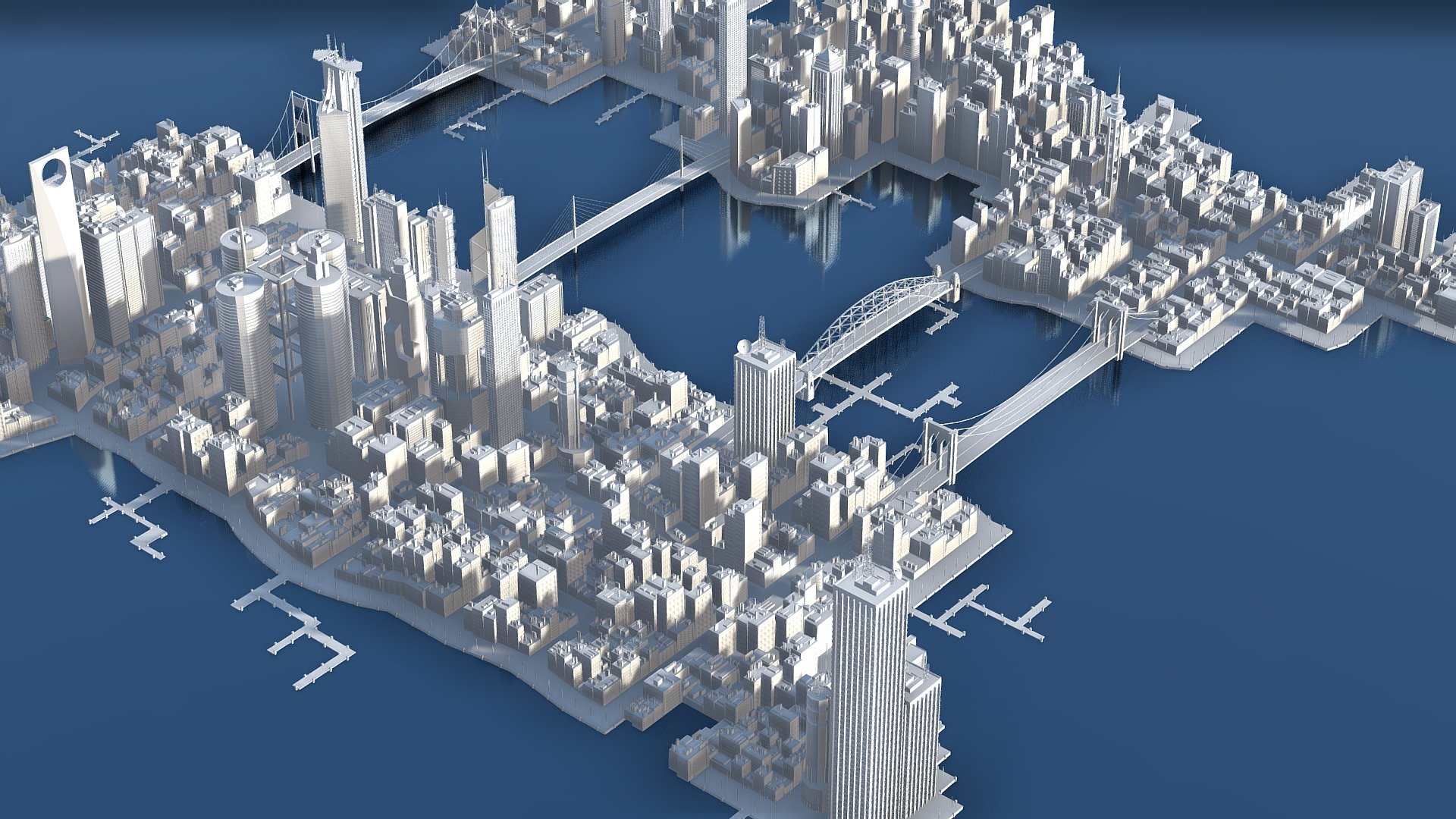 Generic_ City_01 3d model