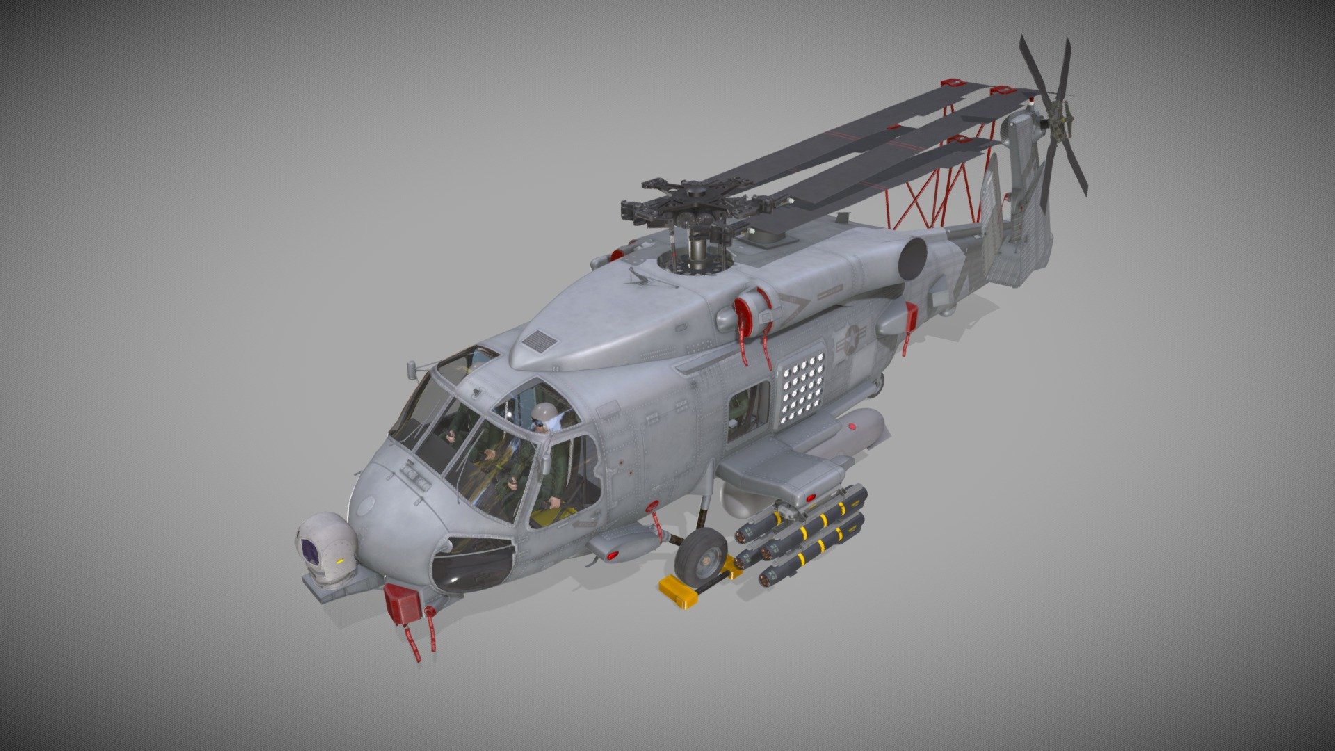 MH-60R "Sea Hawk" Complex Animation 3d model