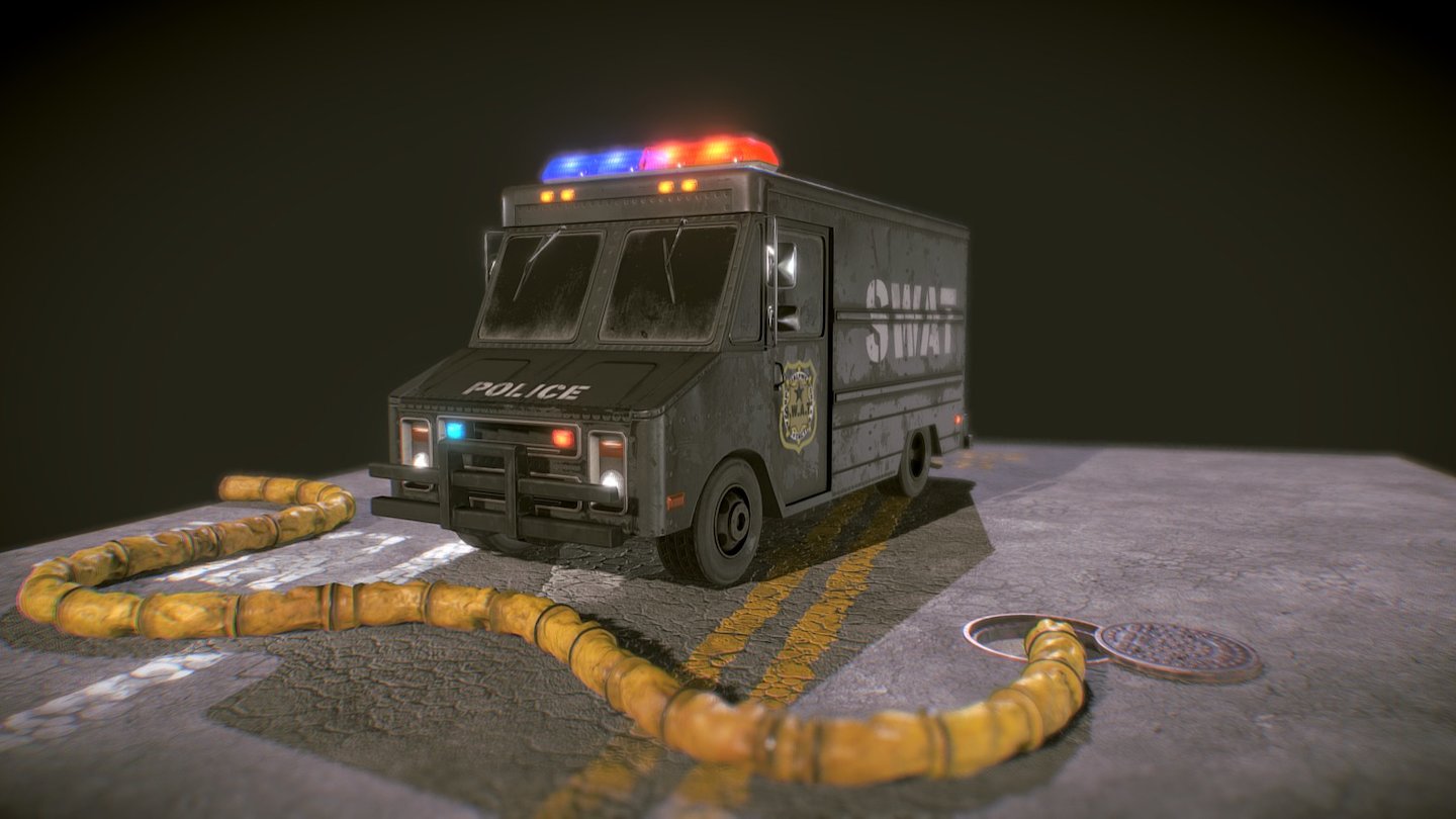 S.W.A.T. van 3d model